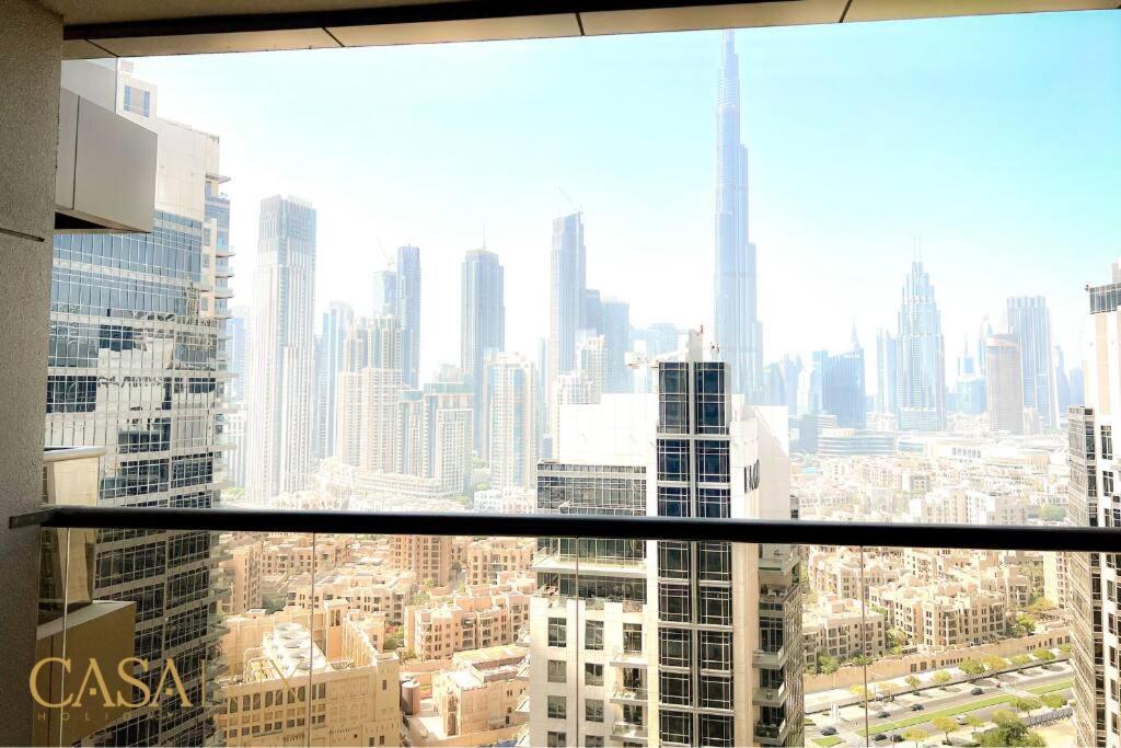 Lovely Big Studio W/ Burj Khalifa View In Downtown Dubai Exteriör bild