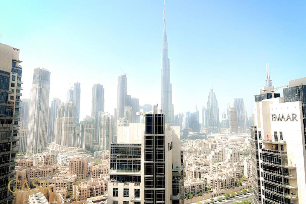 Lovely Big Studio W/ Burj Khalifa View In Downtown Dubai Exteriör bild